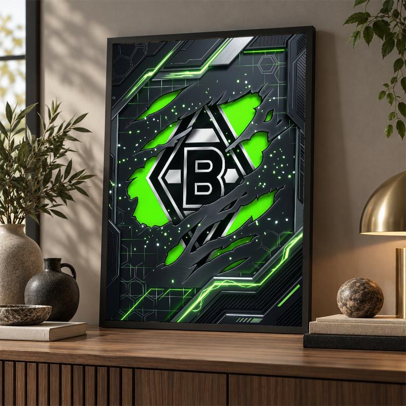Borussia Mönchengladbach Zestaw do Malowania Diamentami 5D Pełne Wiertło DIY Mozaika Diamentowa Sztuka Ścienna Dekoracja Domu