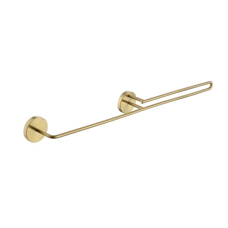 Brushed Gold Single Towel Bar