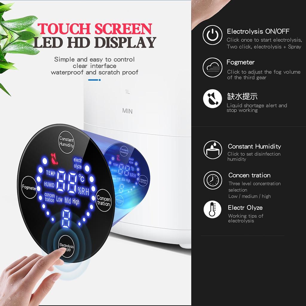110V-220V Electric Hypochlorous Water Generator Disinfection Water Maker 4L 35W Ionizer Water-Maker-Machine with Remote Control
