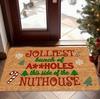 Christmas Welcome Mat with Absorbent Very Suitable for Areas with High Foot Traffic On The Entrance Terrace Holiday Gift Rugs