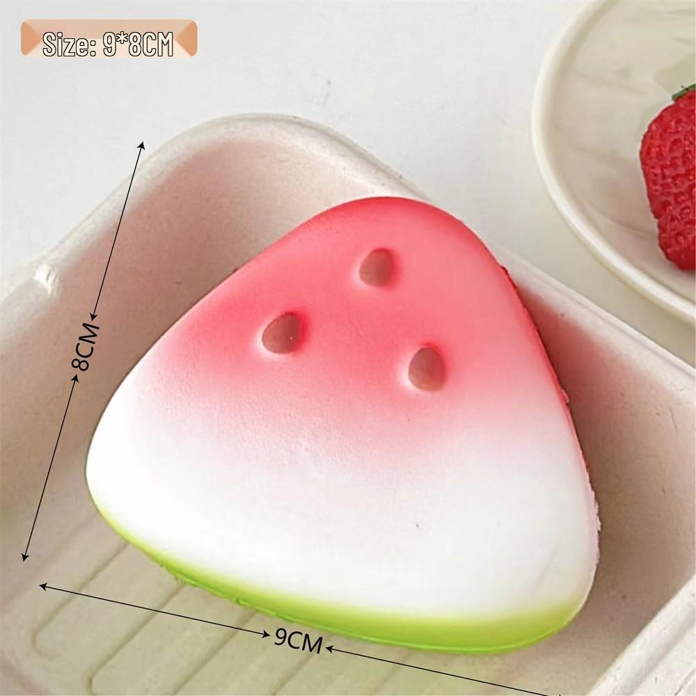 Soft Rebound Fruit Squeeze Toy - Cute Cartoon Stress Reliever & Ornament
