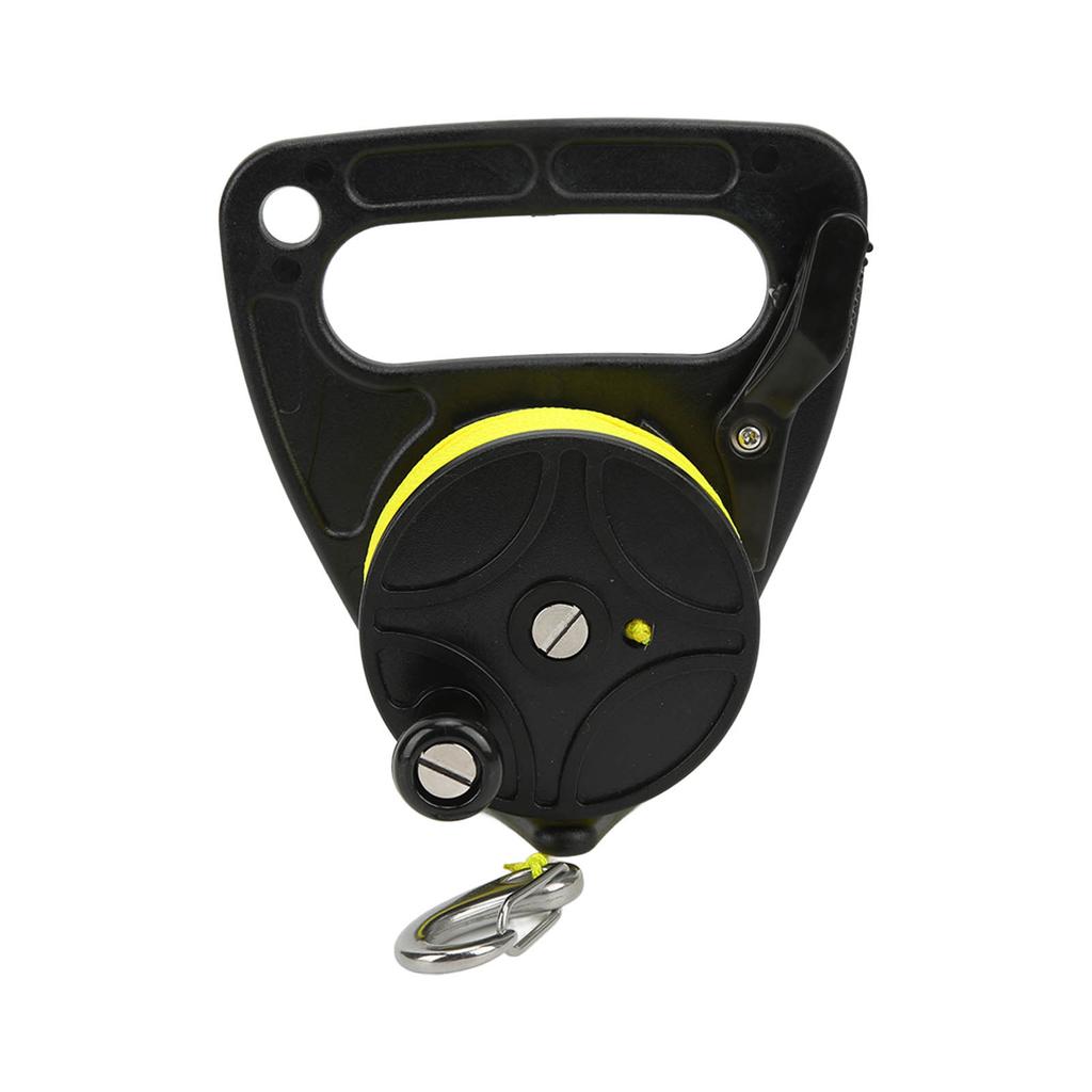 Diving Fishing Reel Scuba Diving Reel with Thumb Stopper Hook for Snorkeling Underwater Water Sports 46m Yellow Wire