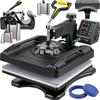 Heat Press Machine 38.1x38.1 Cm 8 In 1 Heat Press 1000W Sublimation Machine 360 Degrees Rotation Swing Away Heat Press 8 In 1 Shirt Printing