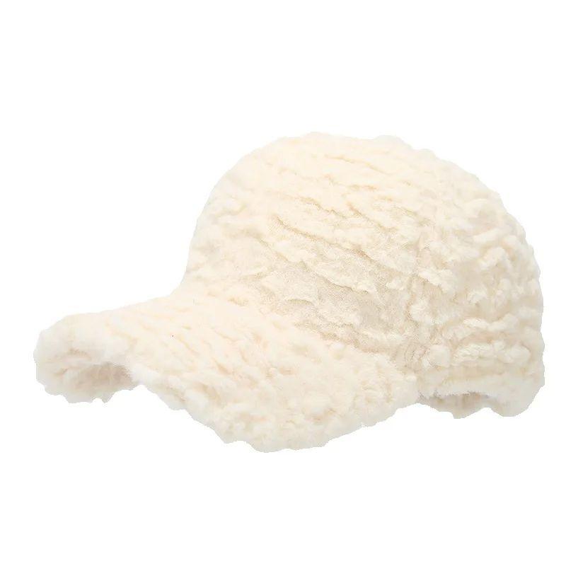 Baseball Cap Women Men Autumn and Winter Solid Color Fashion Cap, Outdoor Thickened Retro Casual Warm Hat New