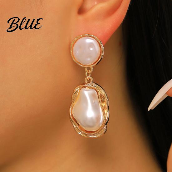 Party Earrings 1 Pair Drop for Women Irregular Baroque Imitation