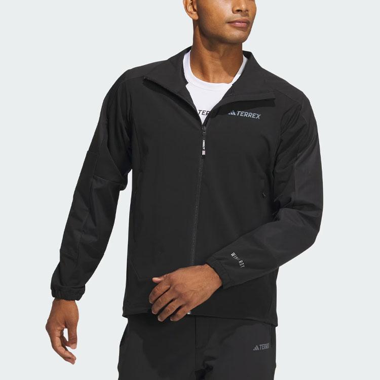 New Adidas Terre Wind.Rdy Softshell Non Hooded Jackets Coats Men's Black IP0736
