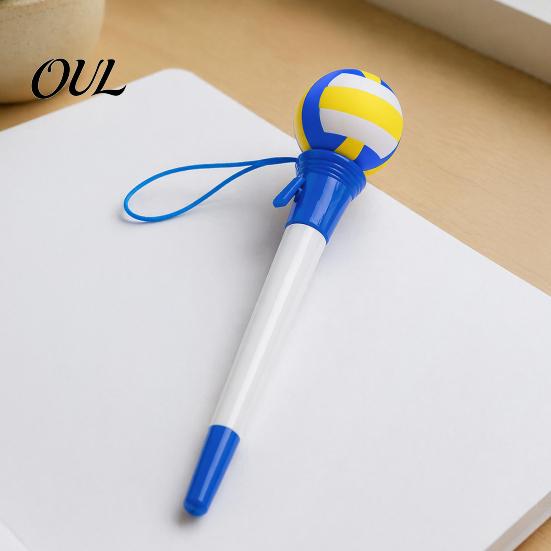 Tactile Sensory Writing Pens Sport Funny Pen, Volleyball/Tennis/Rugby/Basketball/Football/Baseball Design, Creative Decompression Student Gift