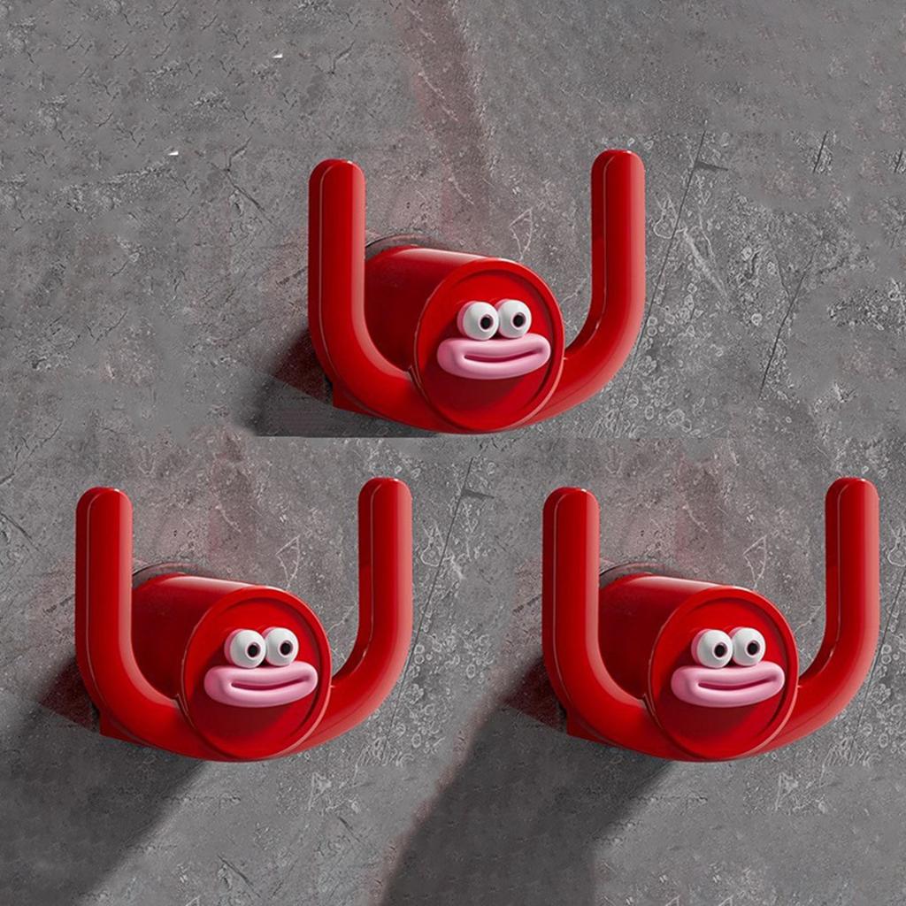 3 kusy Pevný Bez Vrtání Závěsný Háček do Koupelny Plastové Materiály Přenosný Doplněk pro Extra Úložný Prostor v Kuchyních