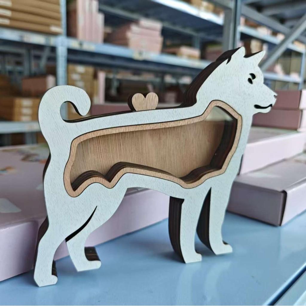 Solid Wood Handwritten Name Dog Hair Memorial Box My Pet's Fur Container Storage Box Pet Ashes Box Pet Memories Collecting Box