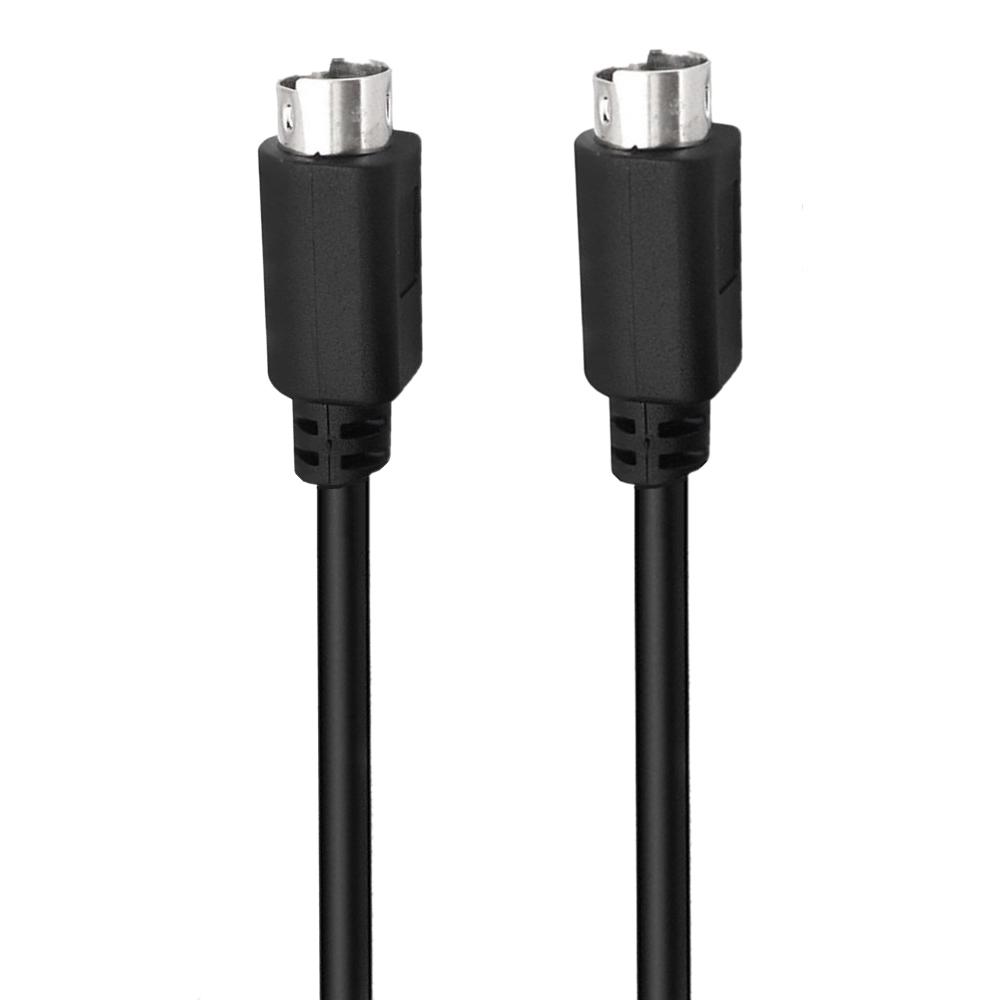 Mini DIN 6pinový kabel 0,5 metru samec-samec přímé konektory měděné jádro prodlužovací kabel