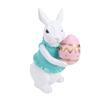 Easter Bunny Decoration Resin Figurine Statue Cute Easter Rabbit Ornament for Home Holiday Gift Style B