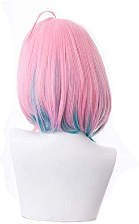 Eileen Yumemi Riamu Cosplay Wig for Idolmaster Cinderella Girls Starlight Disguise Anime School Festival Includes Net Wig, Stage, Heat-Resistant Wig,