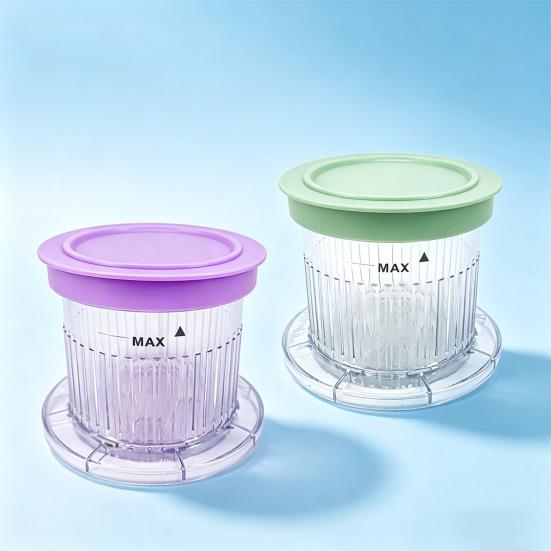 Tasse à Mélanger pour Glace avec Couvercles, Tasses à Dessert Lavables au Lave-Vaisselle, Tasses Congélateur de 0,25 Litre pour Glace Maison, Smoothies et Desserts,