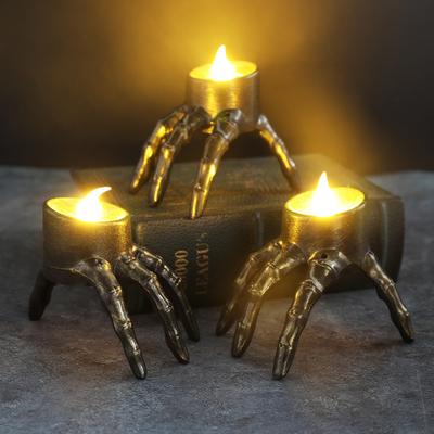 Halloween Skelett Hand Laterne Atmosphäre Dekoration Requisiten Skelett Fuß Nachtlichter Kerzenlichter