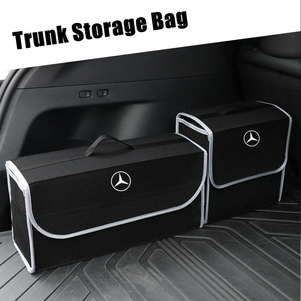 CRT1 Car Trunk Storage Bag Organizer Sundries Stowing Tidying Box For Mercedes Benz GLC GLK W176 W203 W205 Interior Mouldings HBXSNB