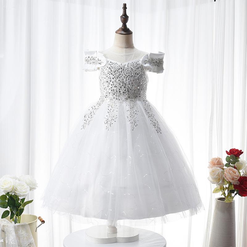 Girls' High-End Piano Performance & Birthday Princess Dress