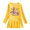 Korean Style Girls' Cartoon Long Sleeve Princess Dress - Mesh Skirt (Spring & Autumn 2026)