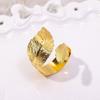 6PCS Leaf Napkin Ring Metal Napkin Ring Holder High-end Towel Ring  Restaurant