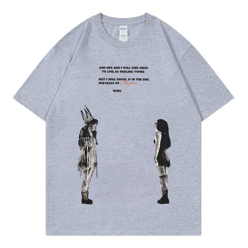 Lady Gaga The Mayhem Ball Tour 2025 Merch T-shirt Men Women Clothing Gothic Vintage T-shirts Fashion Casual Oversized T Shirts