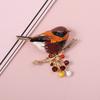 Sparkling Colorful Zircon Birds Brooch For Women Rhinestone Crystal  Animal Brooches Coat Dress Lapel Pins Wedding Party Jewelry
