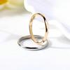 1Pc Women/Girl Jewelry Wedding Band Fashion Ring Wedding Gift Stainless Steel Thin Stackable 2MM