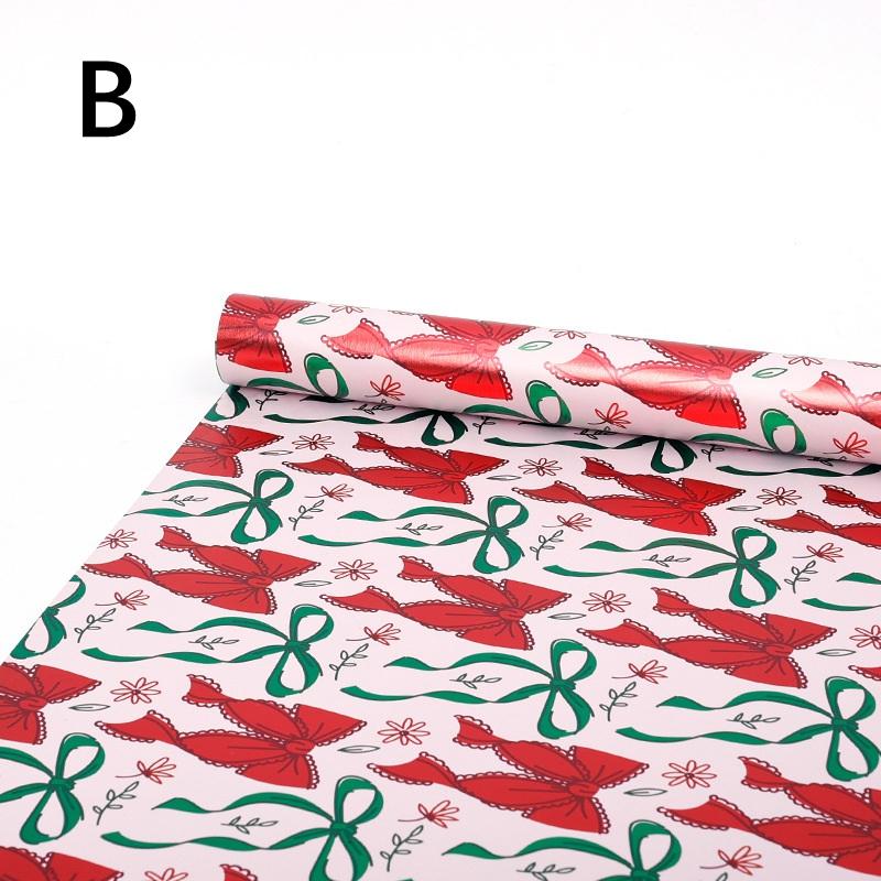 1 Roll Wrapping Paper 17Inch X 118Inch Gift Wrap, Christmas Wrapping Paper, Kraft Paper - Black Pinecone Xmas Gift Kraft Paper