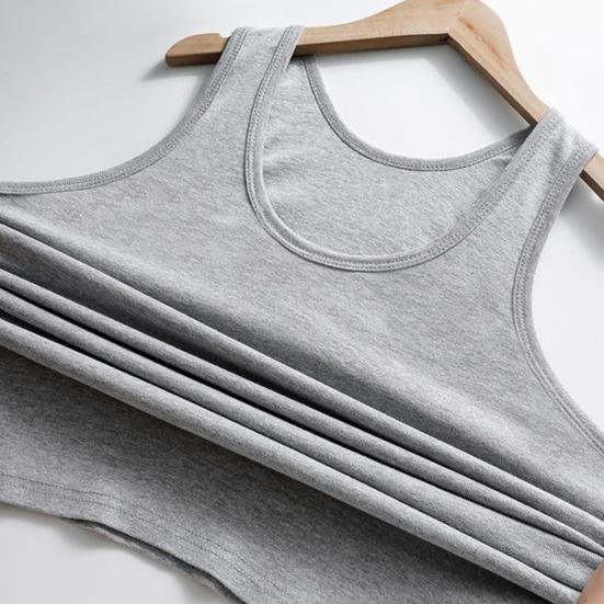 2Pcs Men Athletic Tank Tops Solid Color Crew Neck Sleeveless Tee Breathable Casual Summer Vest for Gym Outdoor Workout Beach