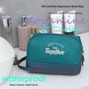 Cosmetic Toiletry Bag Waterproof Dry Wet Separation Double Layer Large Capacity Storage Pouch For Travel Spa Bathhouse