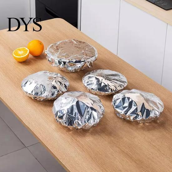 Reusable Food Wrap Aluminum Foil Heat-Retaining Cover, Covers, Thickened Cooking And Storage Lid Insulation Freshness-Preserving for Meal Prep,