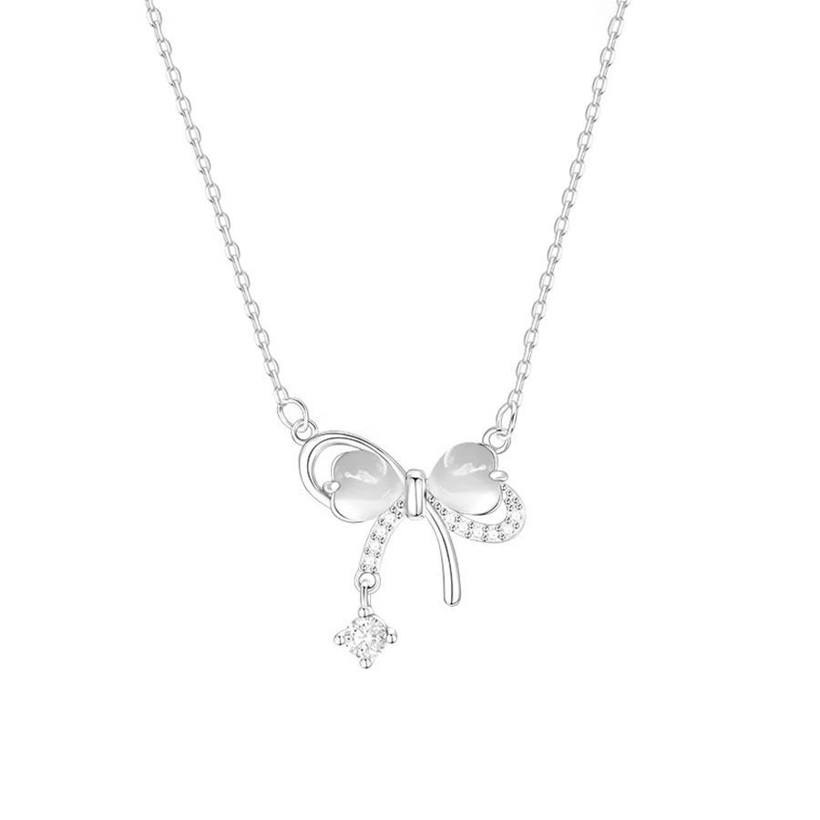 Butterfly Knot Tassel Necklace, Niche and Exquisite Necklace Design, Pendant Temperament, Simple Collarbone Chain