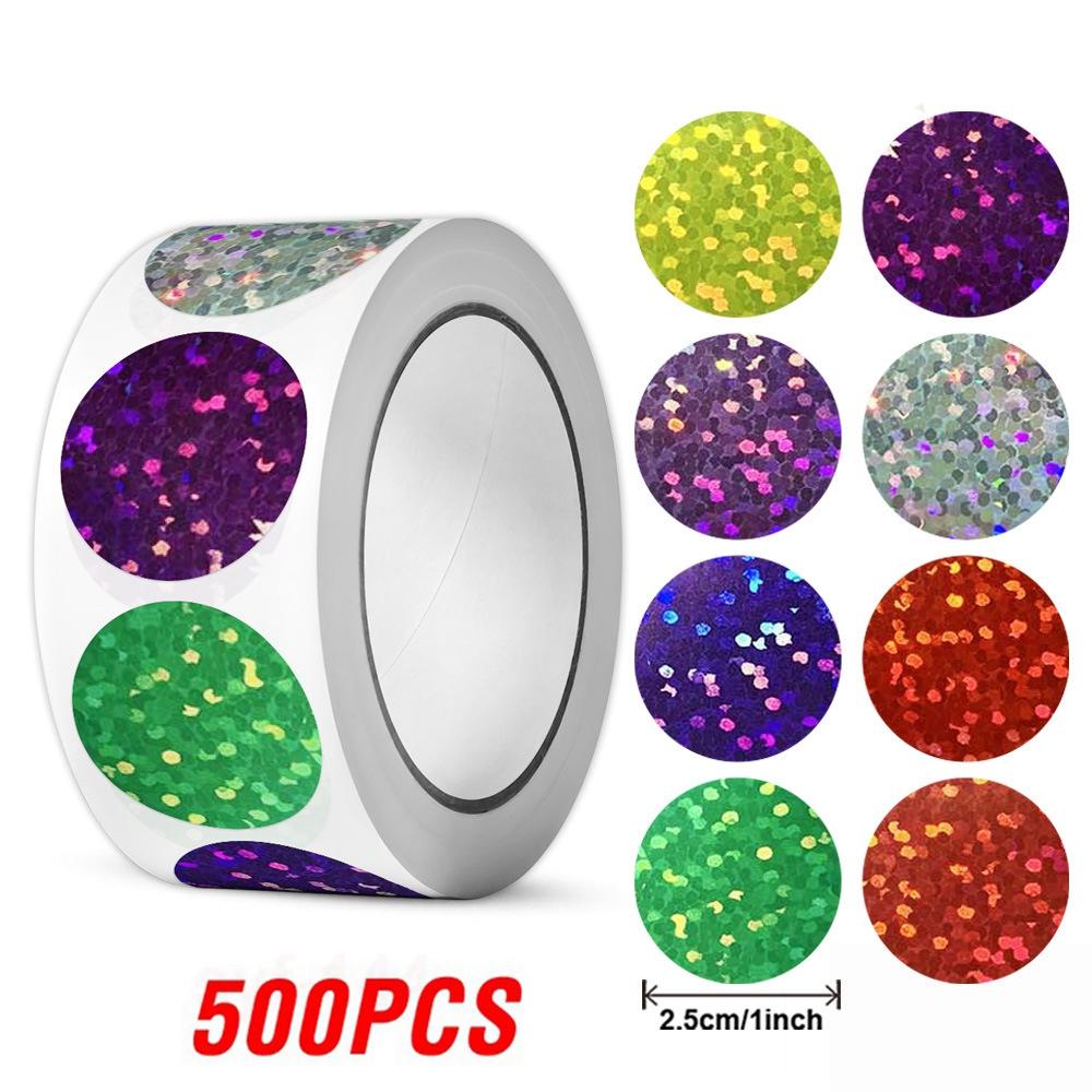 100-500pcs Color Star Sticker Birthday Wedding Gift Party Decor Seal Sticker Envelope Invitation Sticker Baking Label