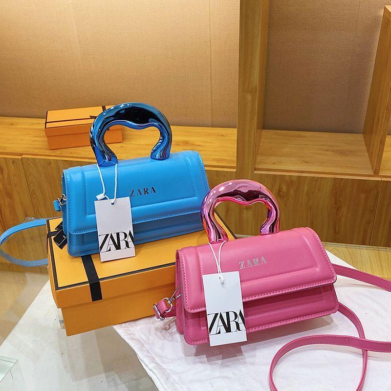 Versatile New Portable Korean Version Women's Bag Fashion Shoulder Internet Celebrity Solid Color Handbag