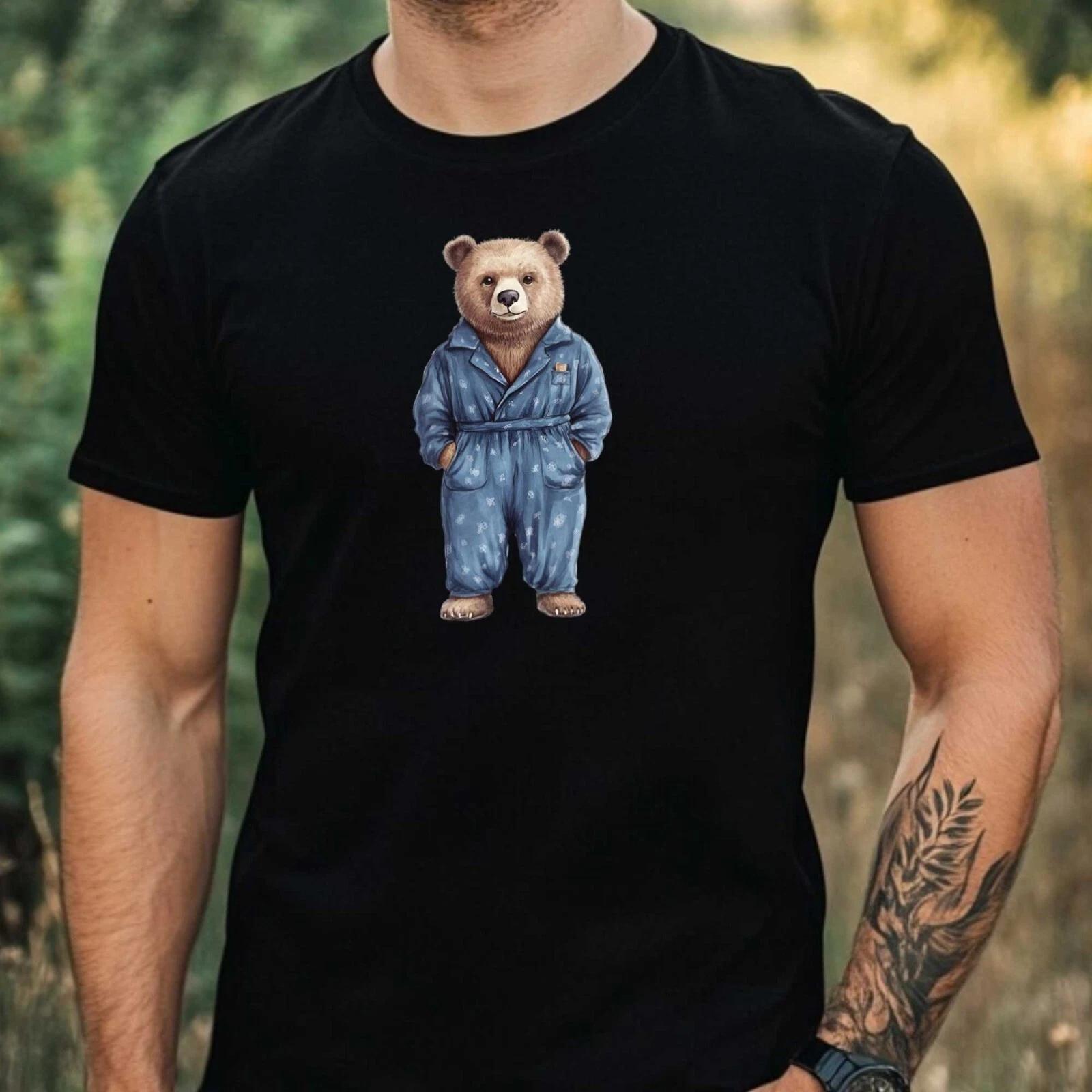T-Shirt Herren Papa Bär Motiv Baumwolle Größe XS bis 5XL XXXXL