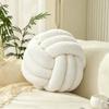 Handmade Knotted Spherical Cushion Pillow for Sofa and Bed