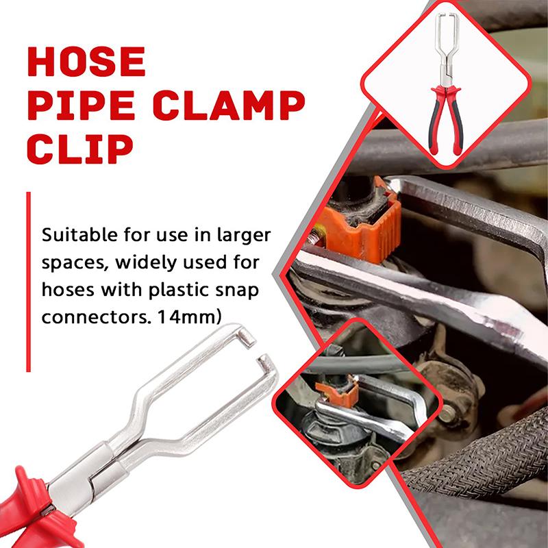 Universal Hose Clamp Pliers 4Pcs Set for Car Oil Pipe Separation Heavy Duty Filter Clamp Tools Mechanic Engine Repairs
