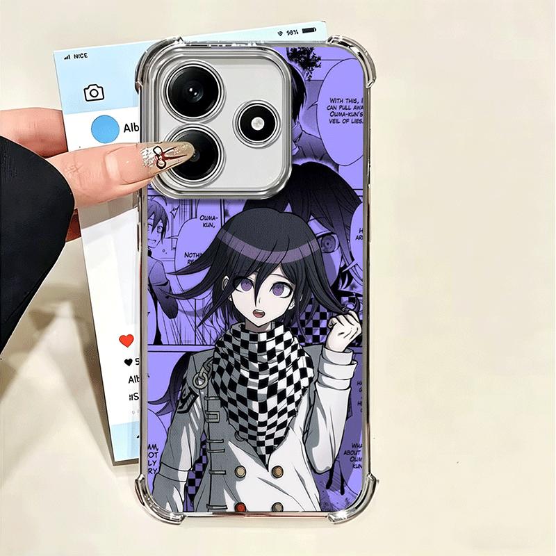 Anime D-Danganronpa Plating Phone Case For Xiaomi Poco X5 X6 X7 X8 Pro Max F8 Ultra F7 M8 M7 M5S Redmi 15C 15 14C 13C 13 X3 12C