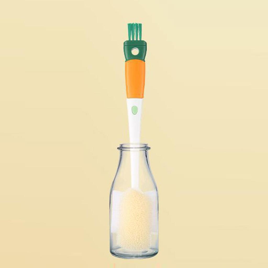 Small Glass Cover Cleaning Brush Bottle Crevice Cleaner for Glasswares