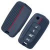 Silikon Autoschlüsselhülle Fob für Jeep Cherokee Compass S Renegade Grand Commander für Dodge Journey Challenger Jcuv Charger