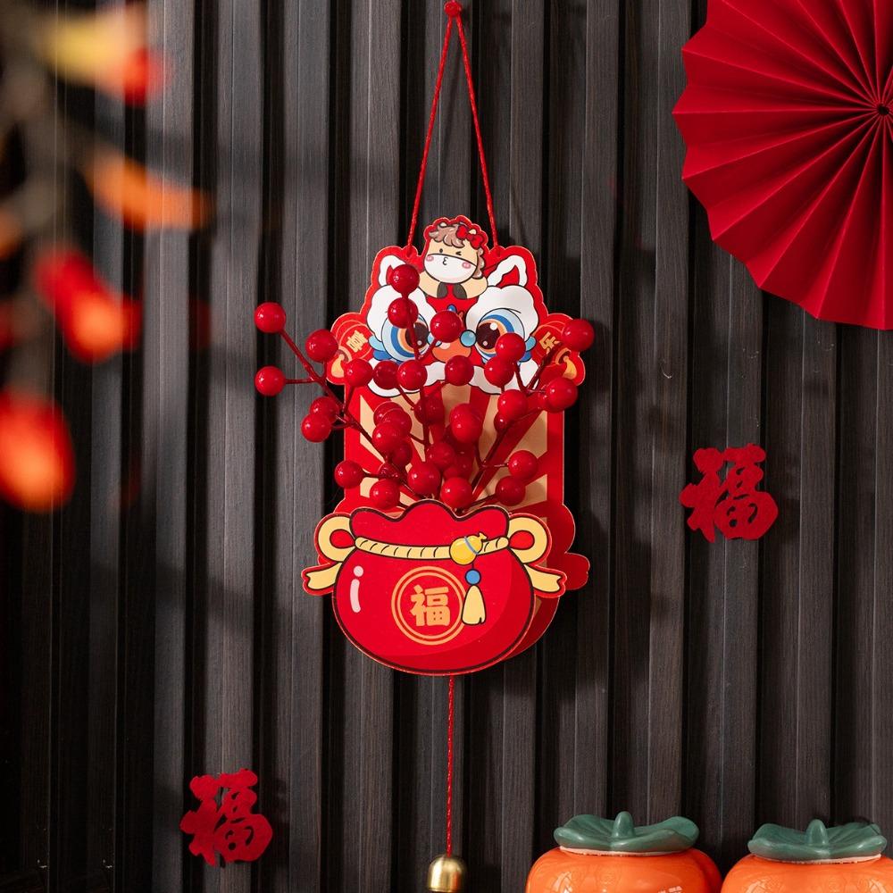 

Cartoon Fortune Fruit Hanging Handmade Red Fruit String Pendant New Year Celebration Style 2