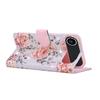 For iPhone 17 Air Case RFID Blocking Flower Leather Phone Cover with Wrist Strap