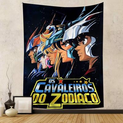 Greek Mythology Anime S-Saint S-Seiya Cartoon Tapestry Art Science Fiction Room Home Decor Wall Hanging Sheets