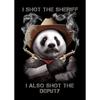 Metal Sign Panda Noodle Retro Wall Decor Metal Plate 20x30 Cm