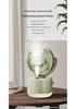 USB-Powered Oscillating Humidifier Fan - Portable Desktop Cooling for Dorms and Offices