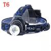 T6 Led Headlamp Sensor Head Flashlight 3 Modes Zoom Torch Waterproof Super Bright Camping Lantern Powered By 2x18650 Batteries