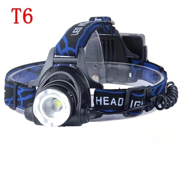 T6 Led Headlamp Sensor Head Flashlight 3 Modes Zoom Torch Waterproof Super Bright Camping Lantern Powered By 2x18650 Batteries