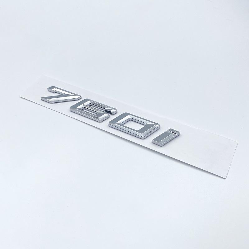 Chrom Schwarz 730i 740i 745i 750i 760i ABS Emblem für BMW 7er Reihe F03 F04 G112 Auto Heck Kofferraum Logo Aufkleber Zubehör tx2