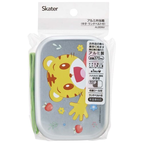Skater Bento Box 370ml Shimajiro 23 Aluminum for Children Made in Japan ALB5NV-A