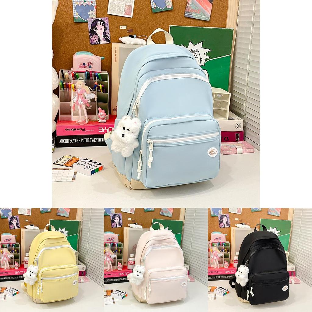 Girls School Backpack With Nylon Material For Middle School Education And Lightweight Design