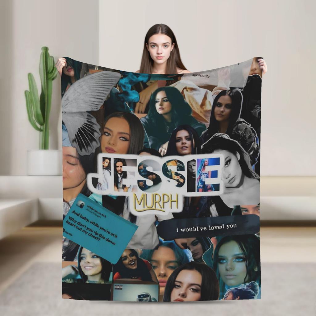 Jessie Murph Hysteria Tour  Warm Blanket  Travel Plush Throw Blanket Funny Living Room Flannel Bedspread Sofa Bed Cover