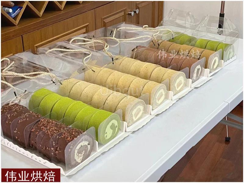 Cake roll separator paper transparent hand-held baking oil resistant square cake decorative edge holder Dessert Mousse Mat paper